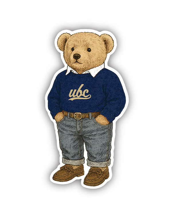 UBC Bear Recycle Wood Magnet