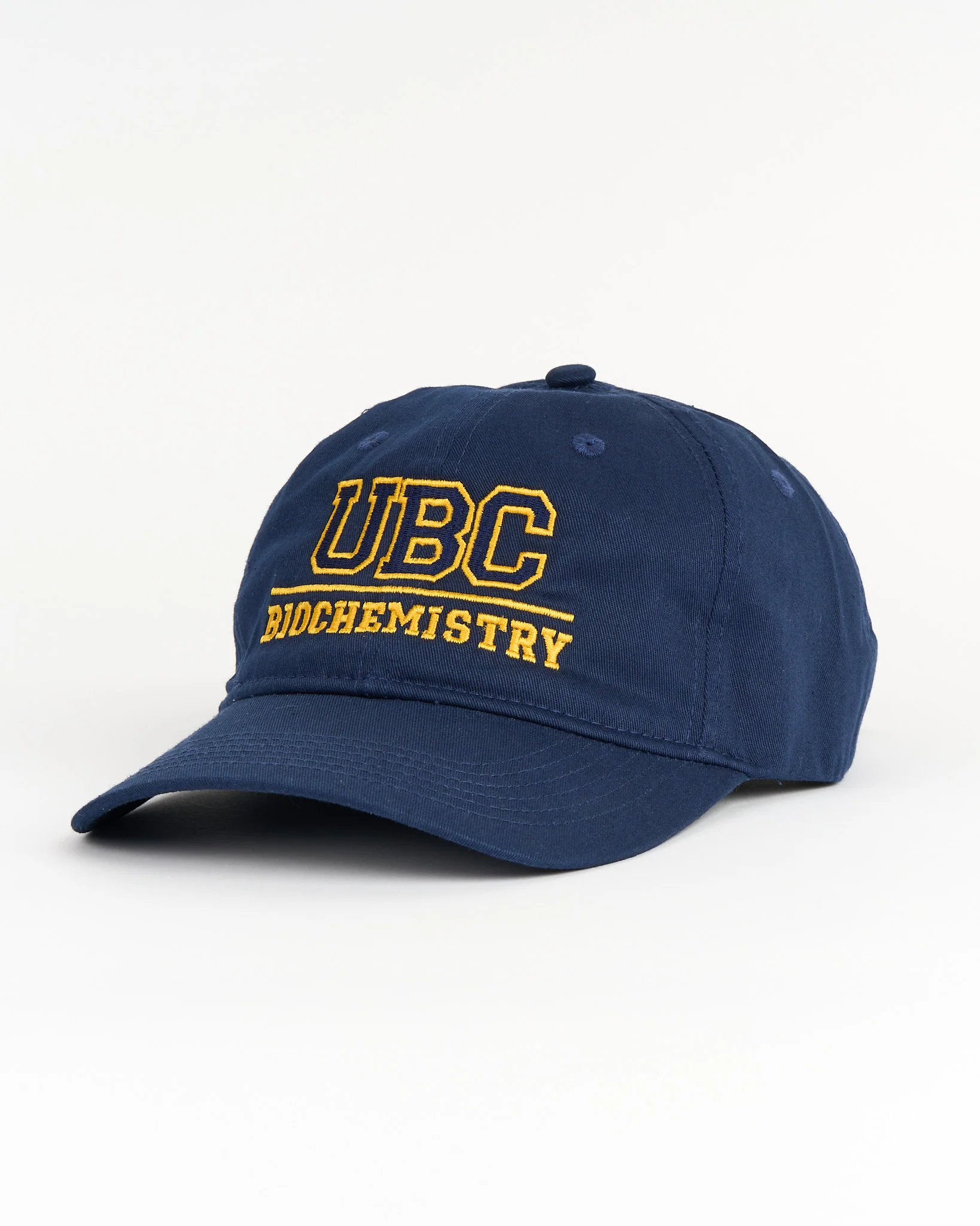 UBC Biochemistry Cotton Twill Cap - Navy & Gold