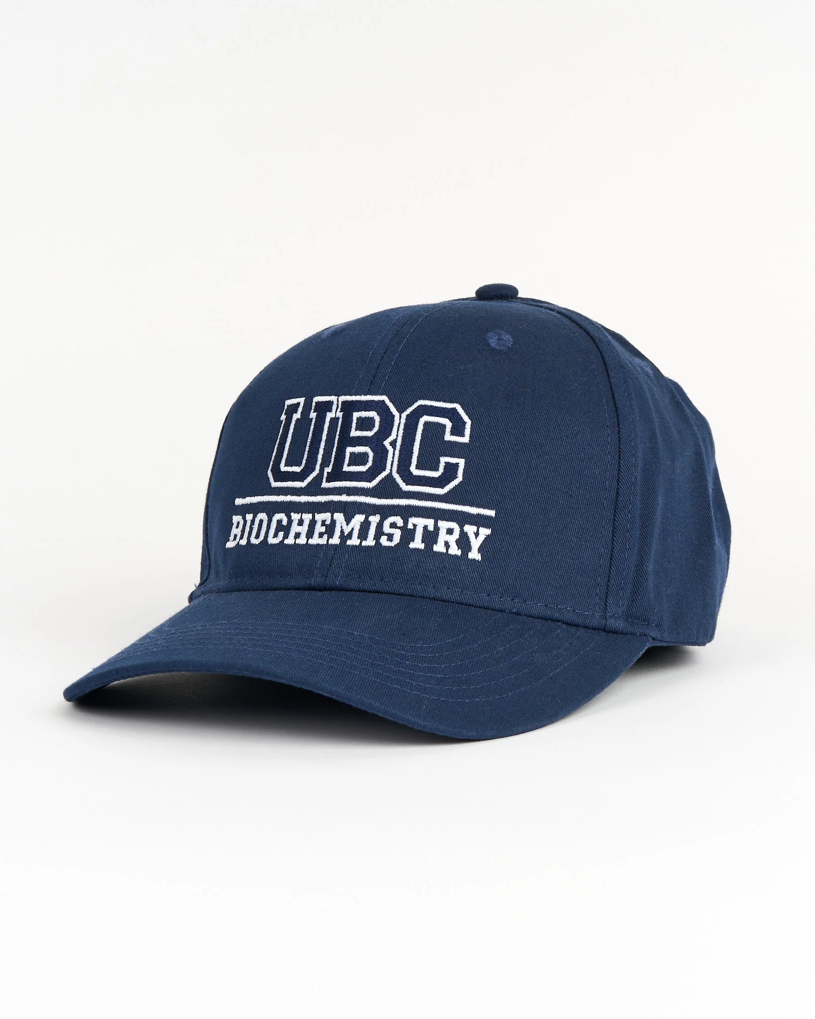 UBC Biochemistry Cotton Twill Cap - Navy & White