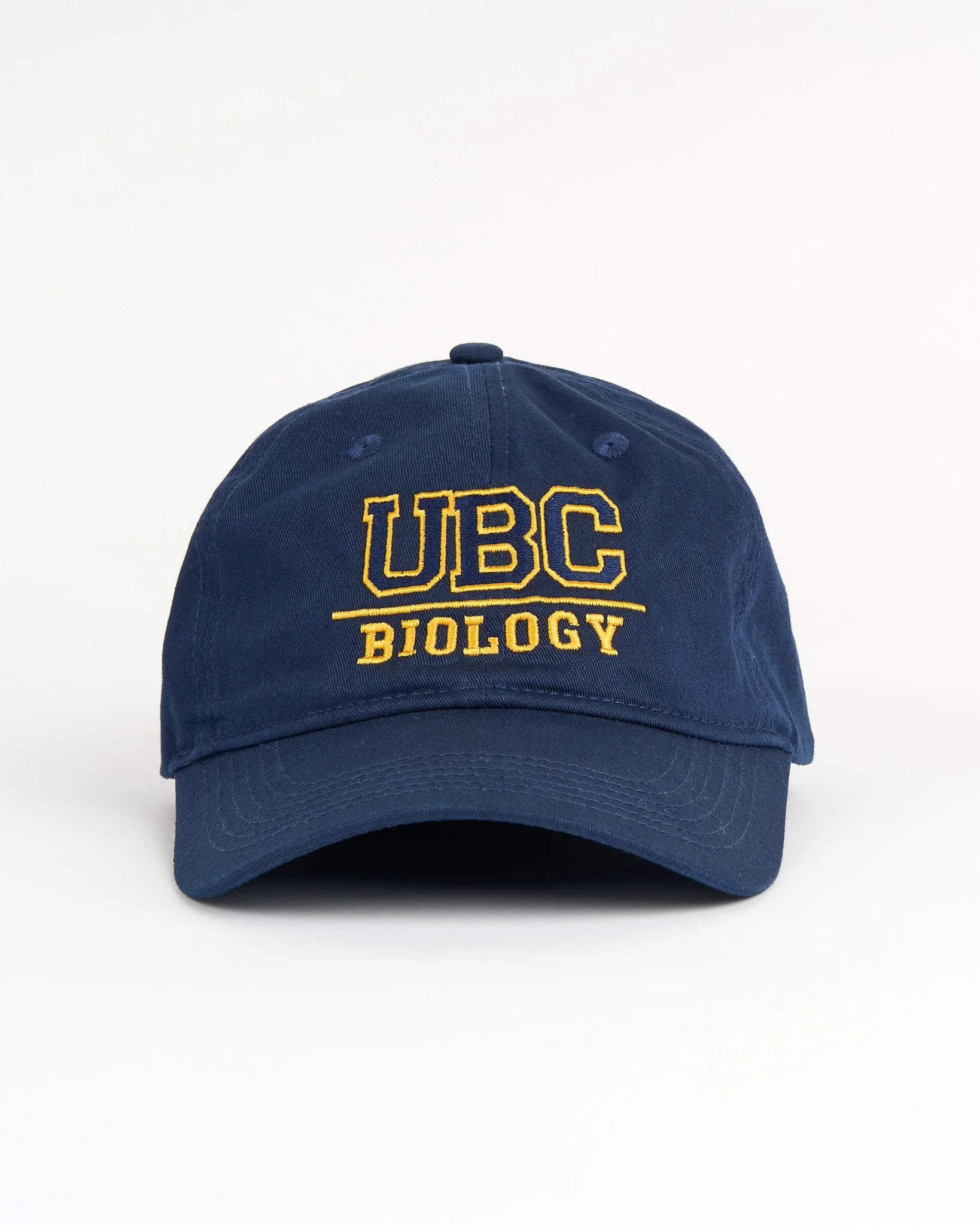 UBC Biology Cotton Twill Cap - Navy & Gold - Image 2