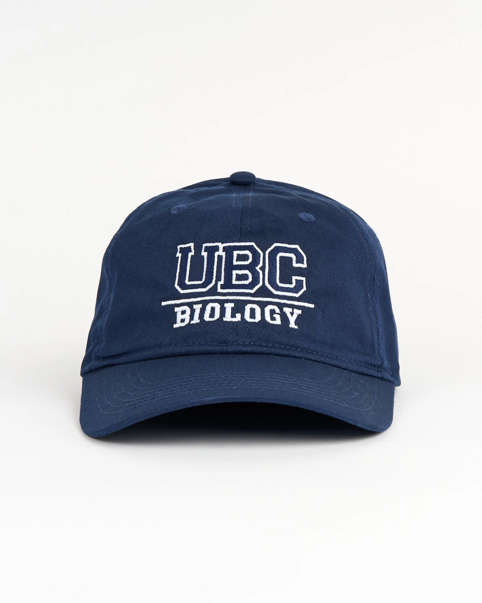 UBC Biology Cotton Twill Cap - Navy & White - Image 2