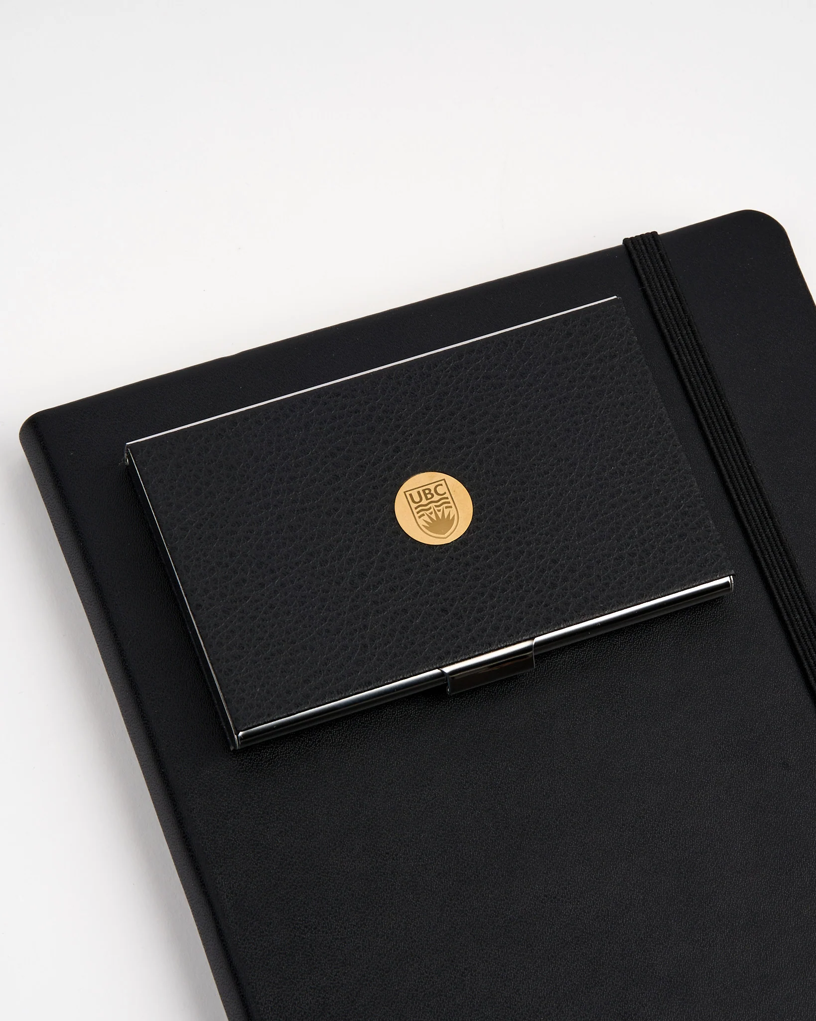 UBC Black Leatherette Card Case - Gold Medallion - Image 5