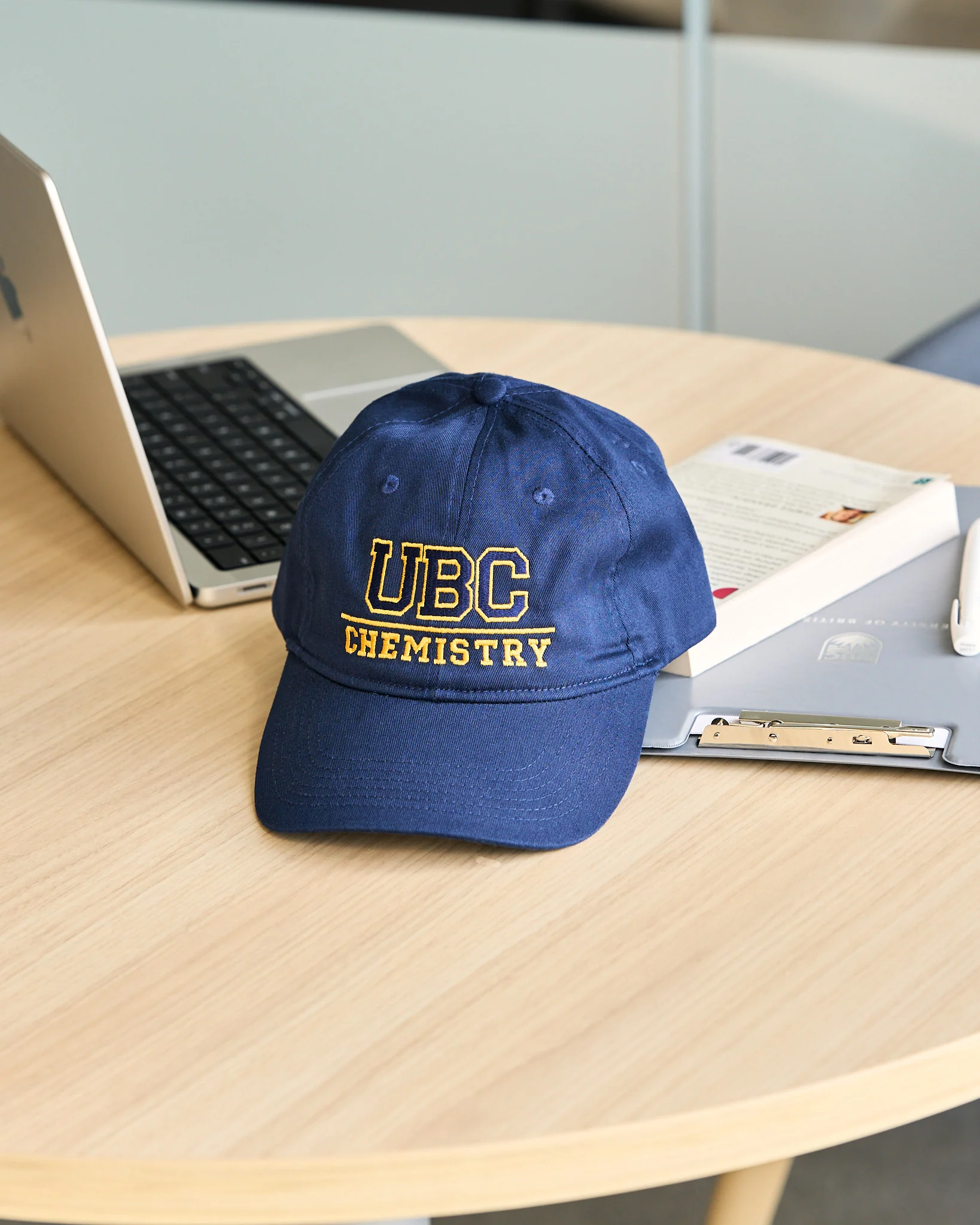 UBC Chemistry Cotton Twill Cap - Navy & Gold - Image 3