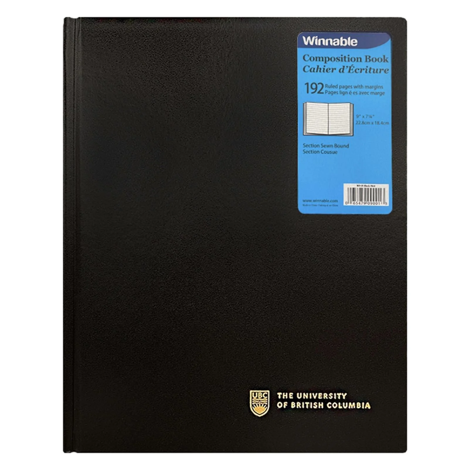 UBC Hardcover Composition Book - Black