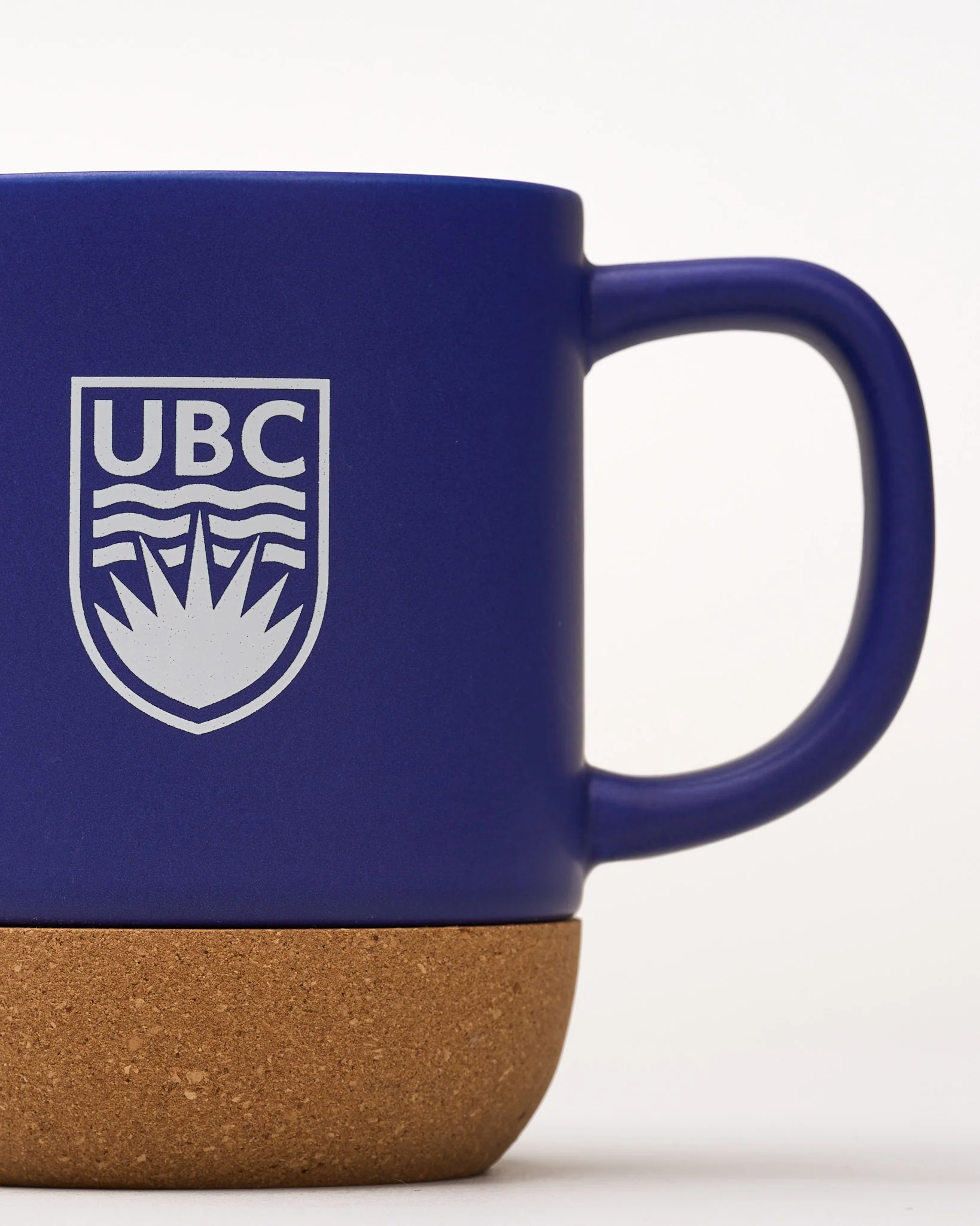 UBC Cork Base Ceramic Mug 11oz - Blue - Image 3