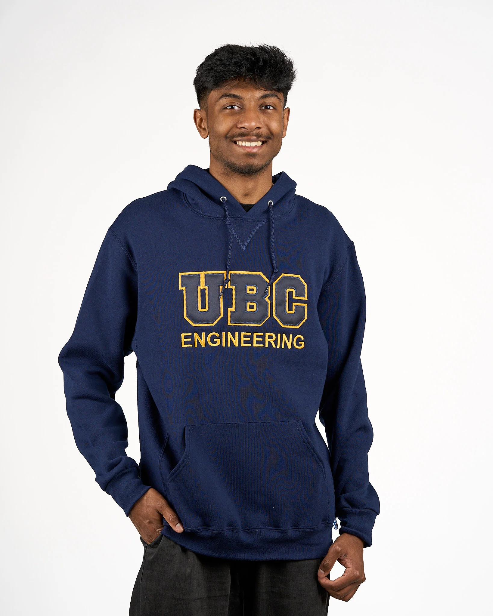 UBC Engineering Twill Embroidered Hoodie - Navy - Image 3