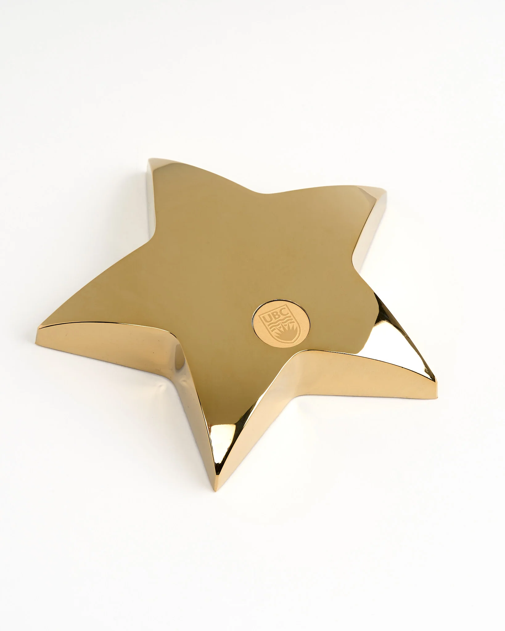 UBC Gold Plated Star Paperweight