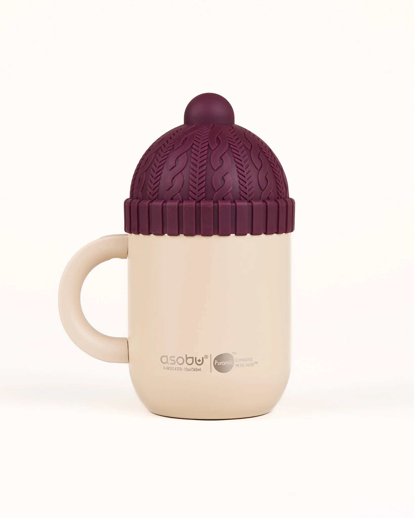 UBC Happy Hat Beanie Bottle 12oz - Beige - Image 2