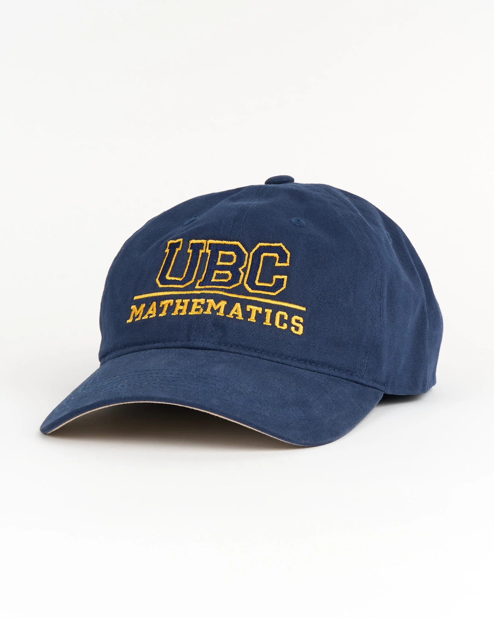 UBC Mathematics Cotton Twill Cap - Navy & Gold