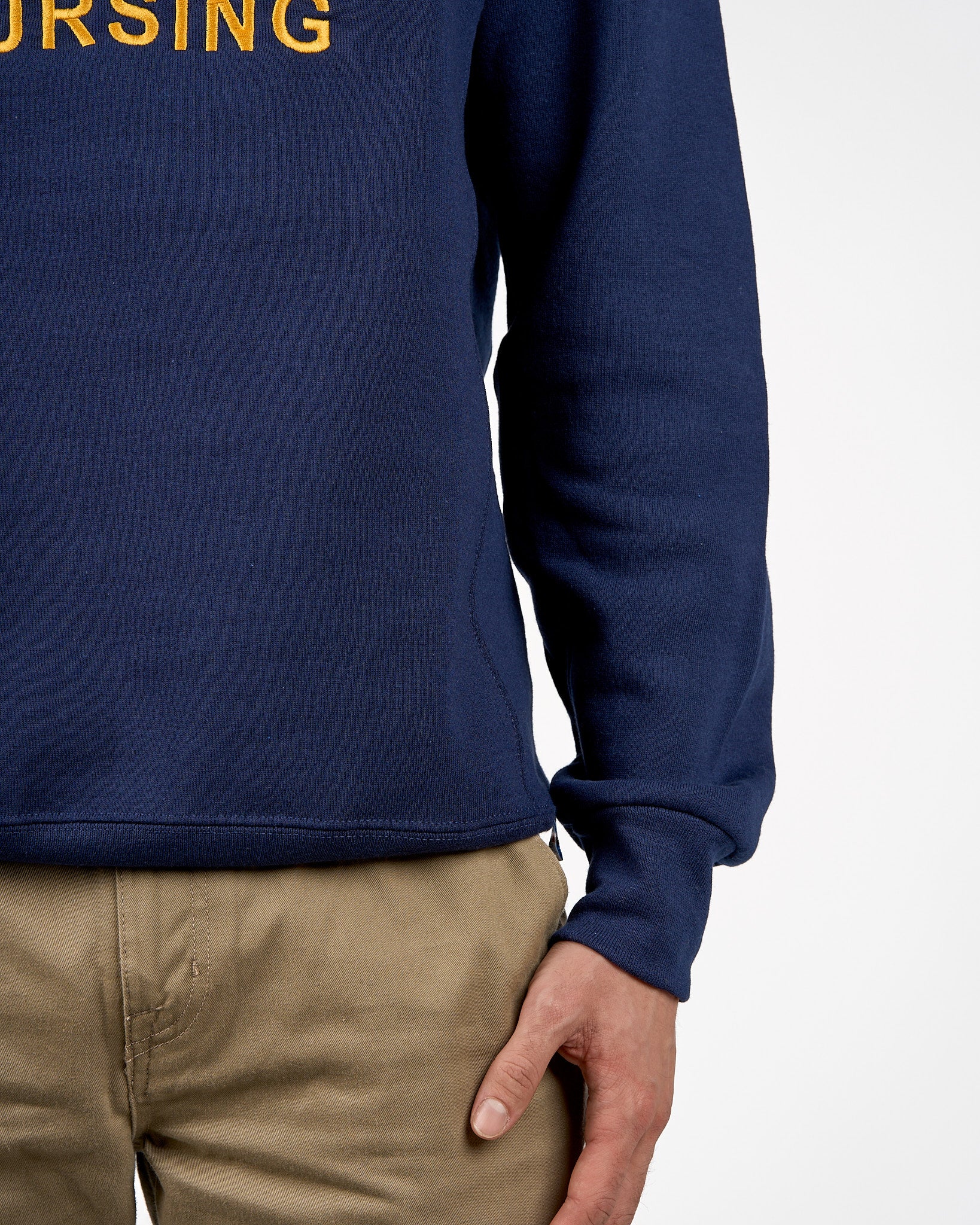 UBCO Nursing Unisex Crewneck With Twill Applique - Navy - Image 5