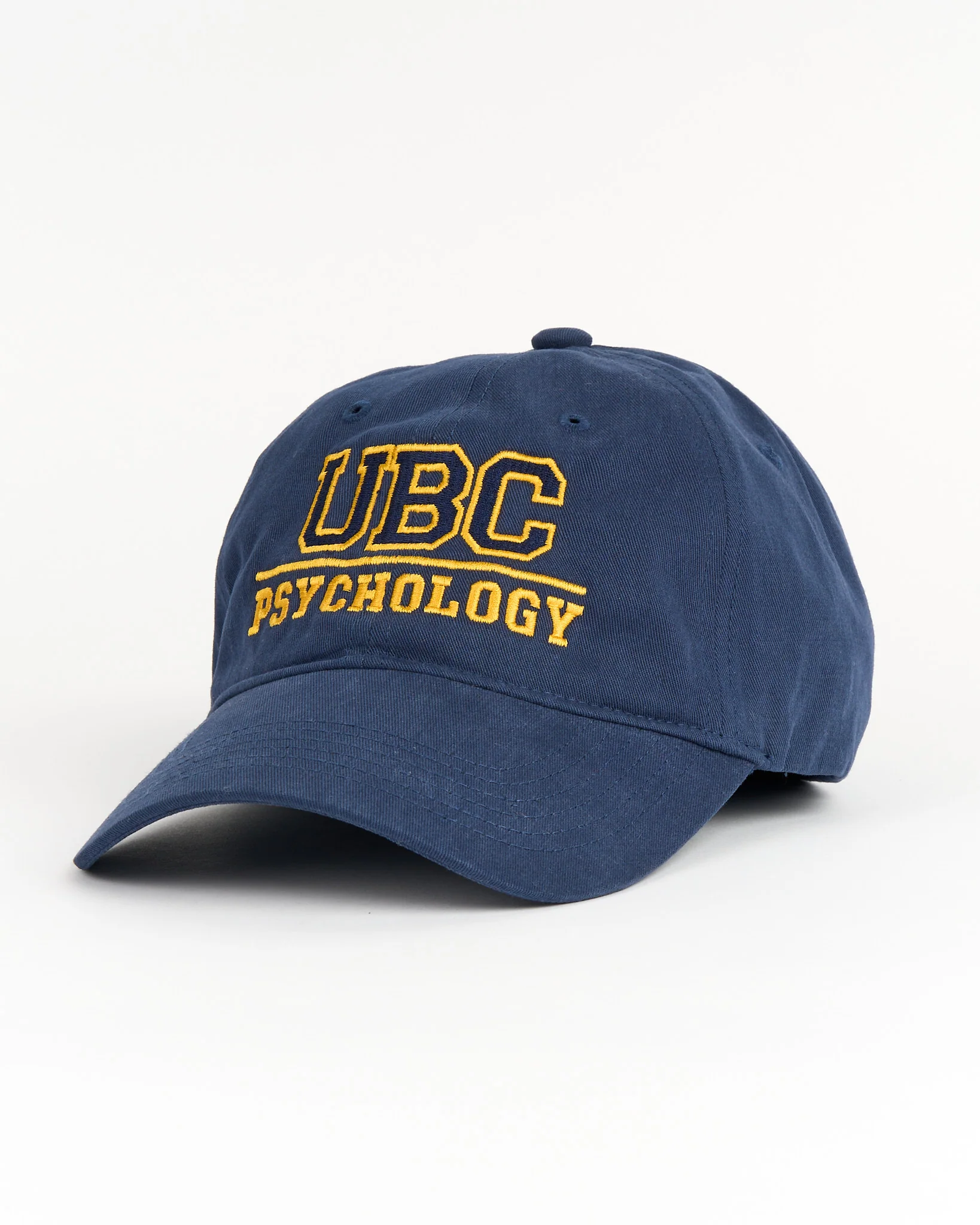 UBC Psychology Cotton Twill Cap - Navy & Gold