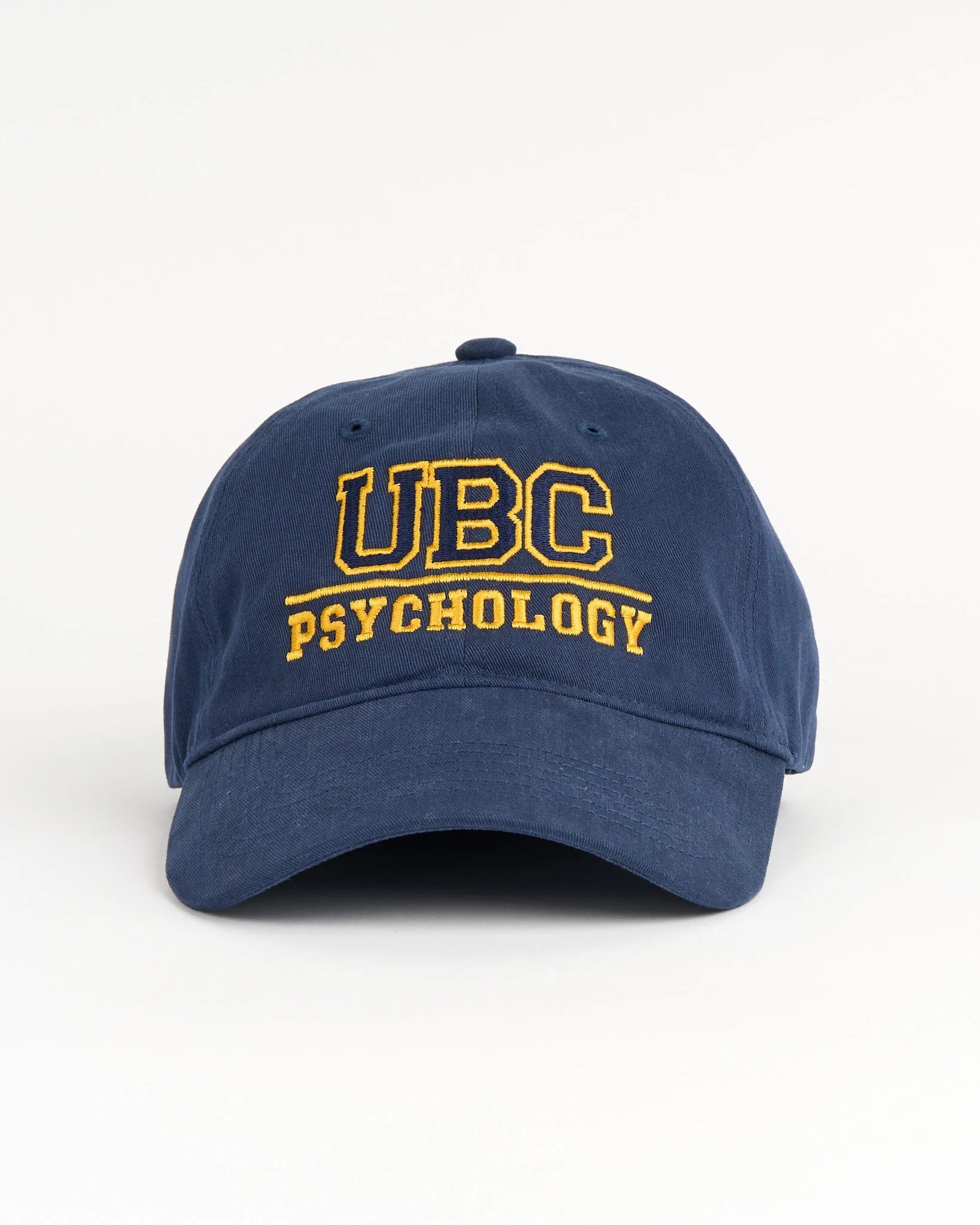 UBC Psychology Cotton Twill Cap - Navy & Gold - Image 2