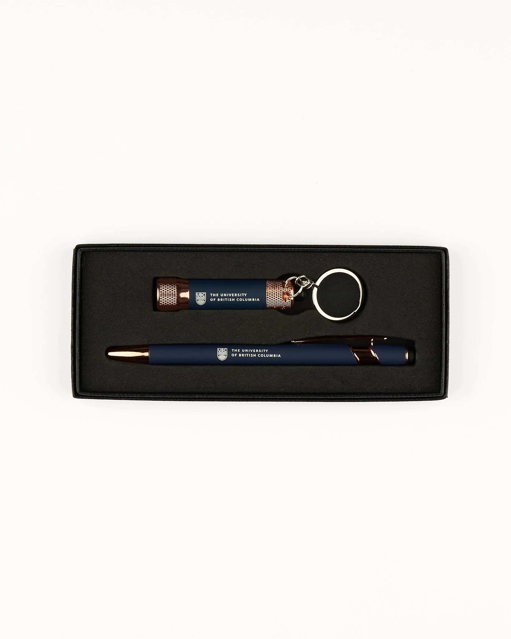 UBC Rose Gold Pen & Flashlight Gift Set - Image 3