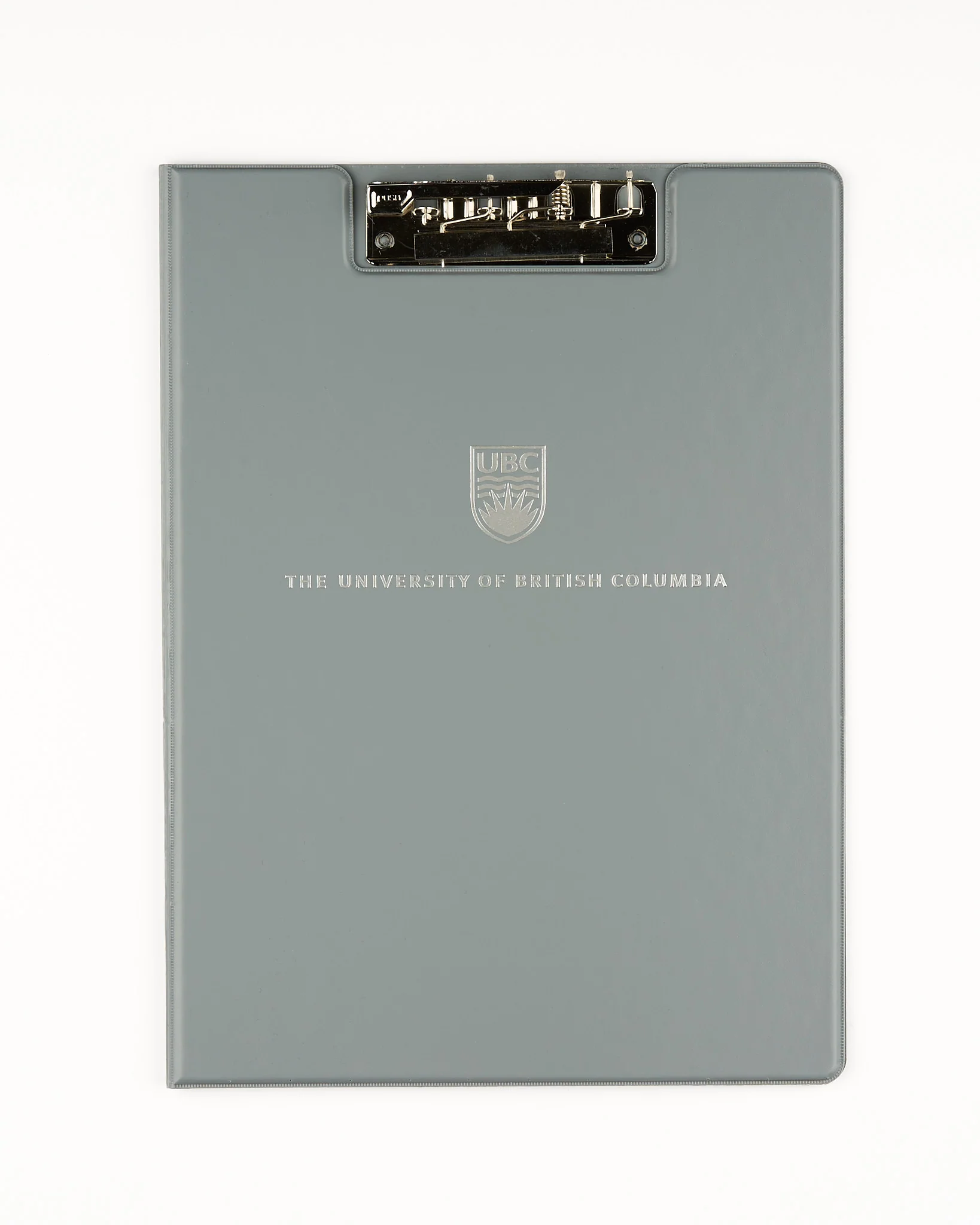UBC Silver Crest Clipboard - Grey