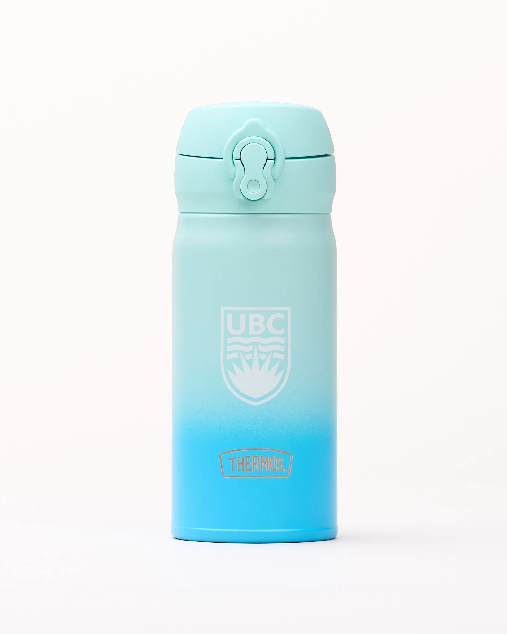 UBC Thermos Stainless Steel Bottle 12oz - Ombre Mint/Blue