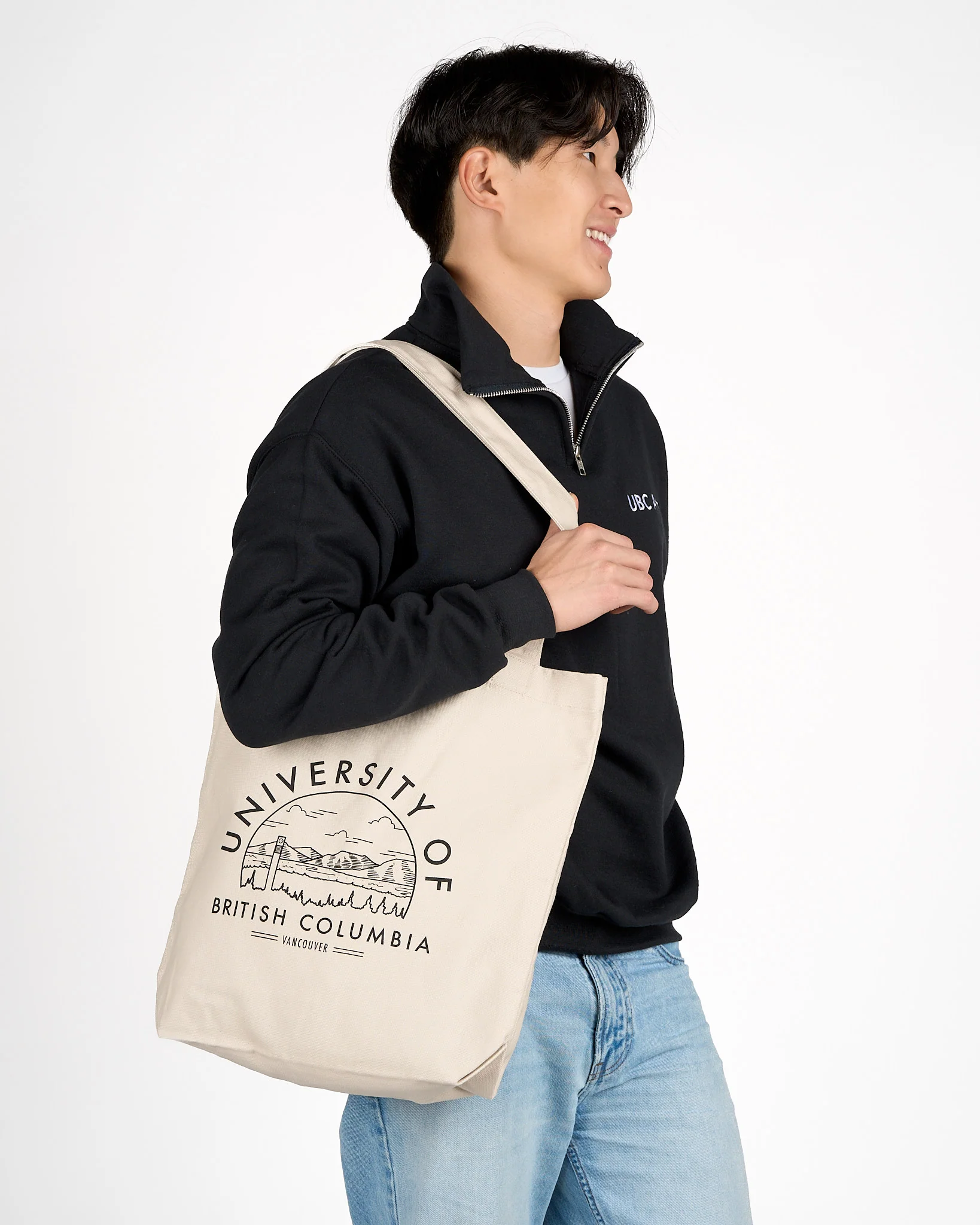 UBC Tote Clock Tower Bag - Cream - Image 2
