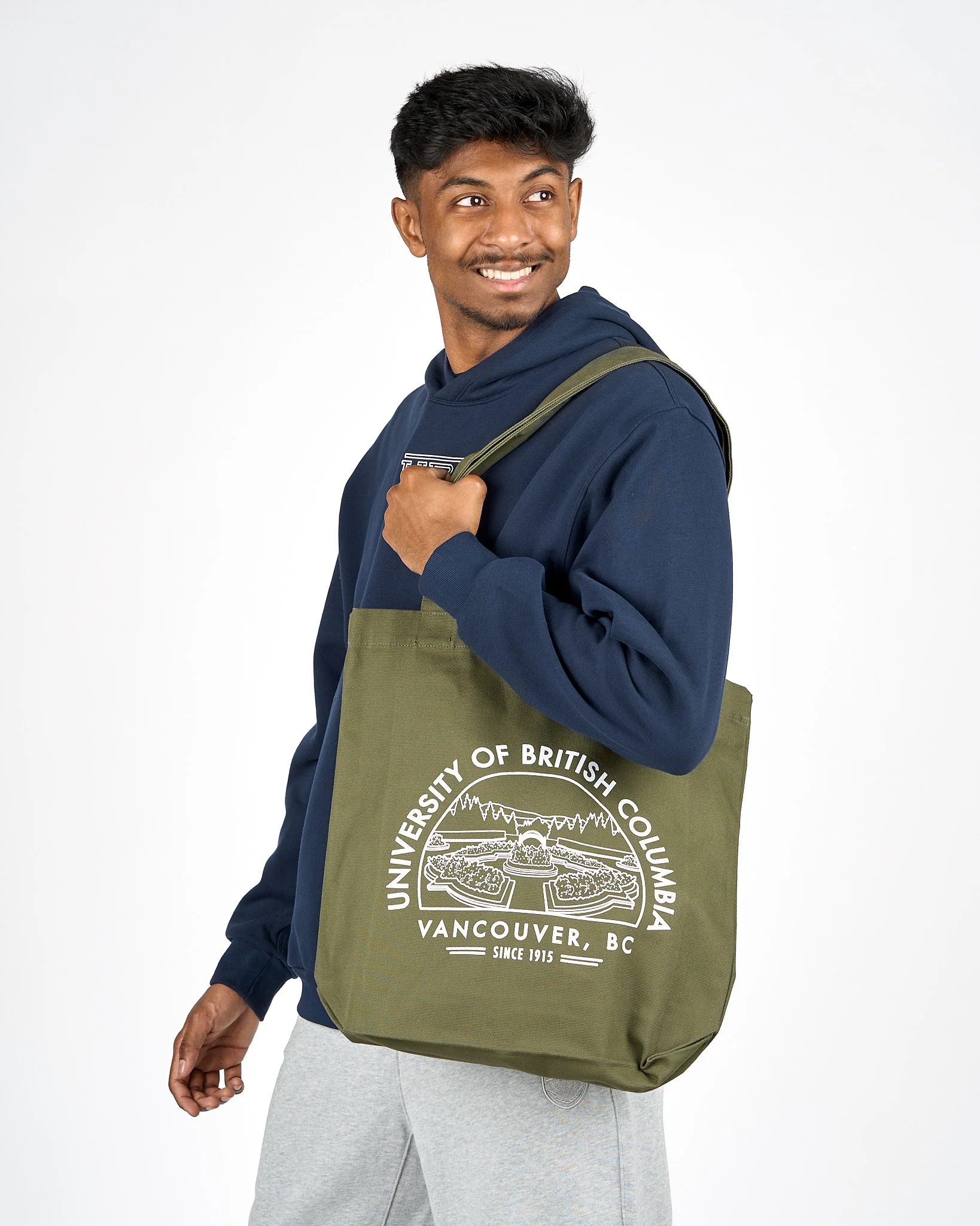 UBC Tote Clock Tower Bag - Green - Image 2