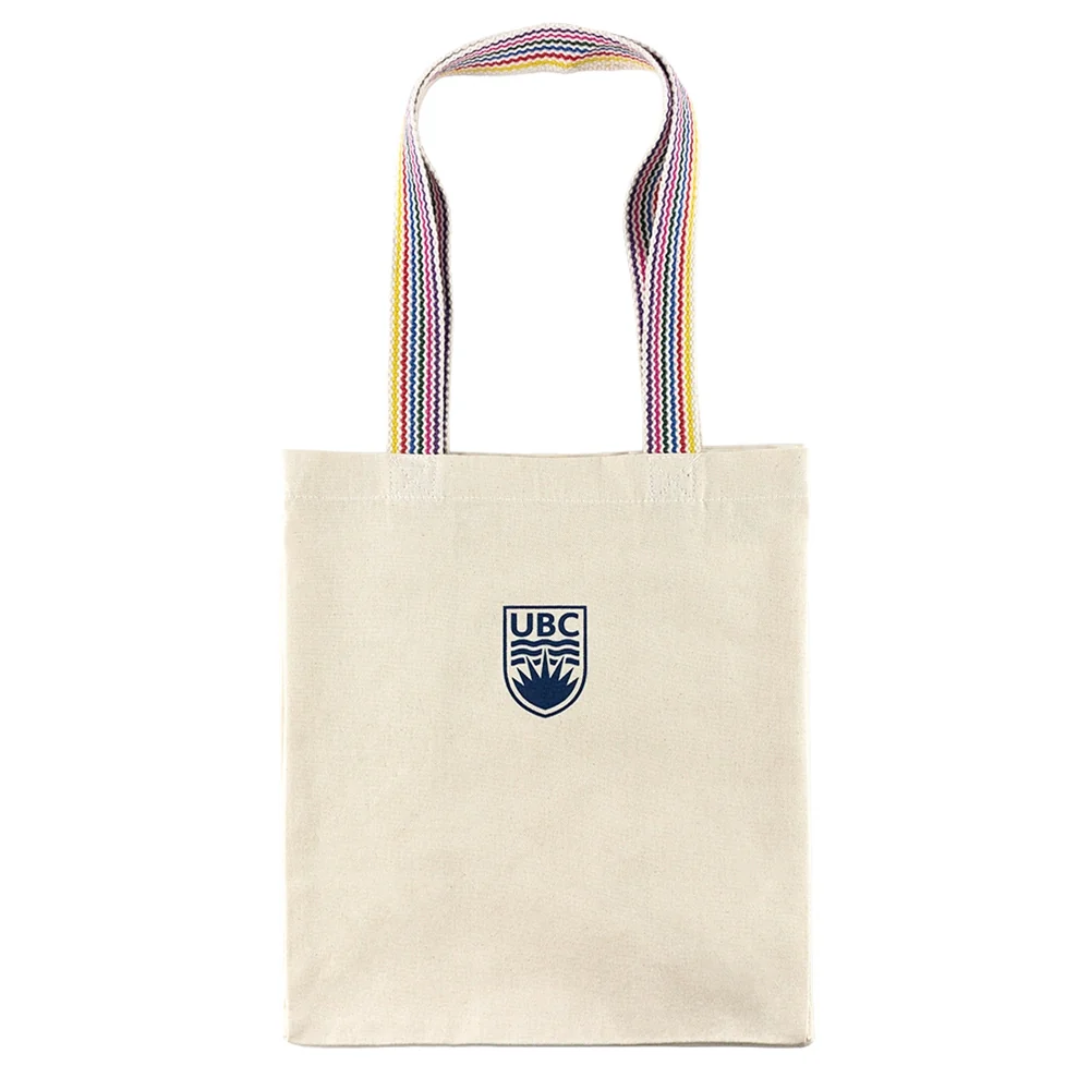 UBC Tote Crested Rainbow Cotton Bag - Image 2