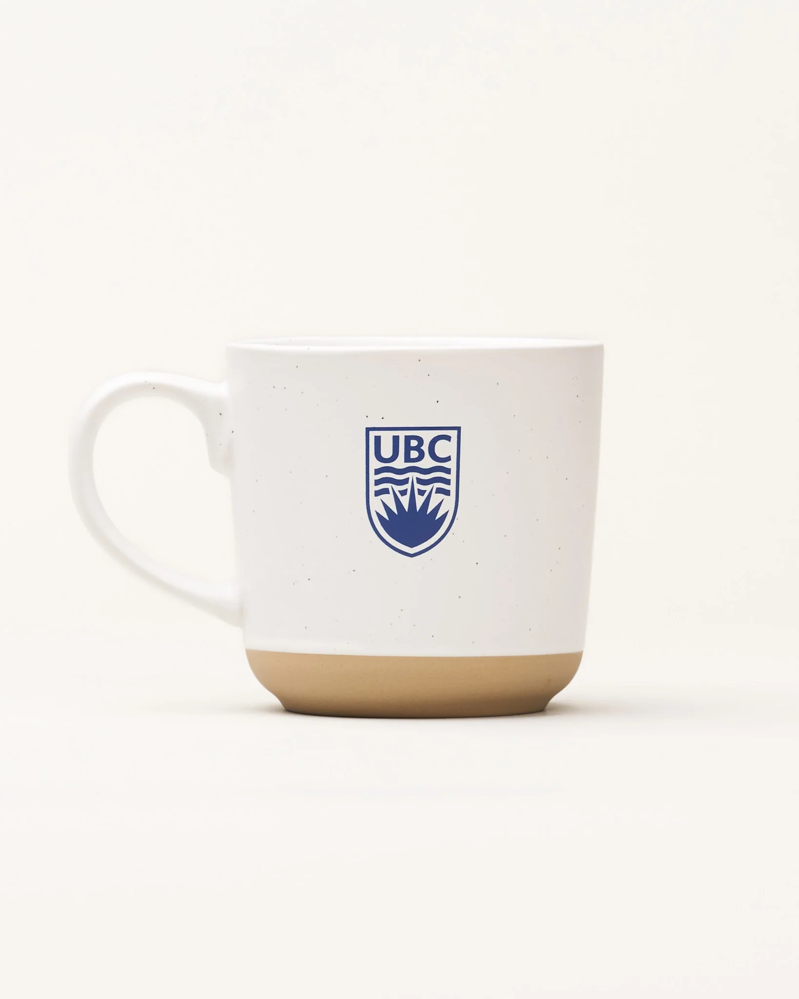 UBC Tuum Est Speckled Ceramic Mug 13.5oz - White