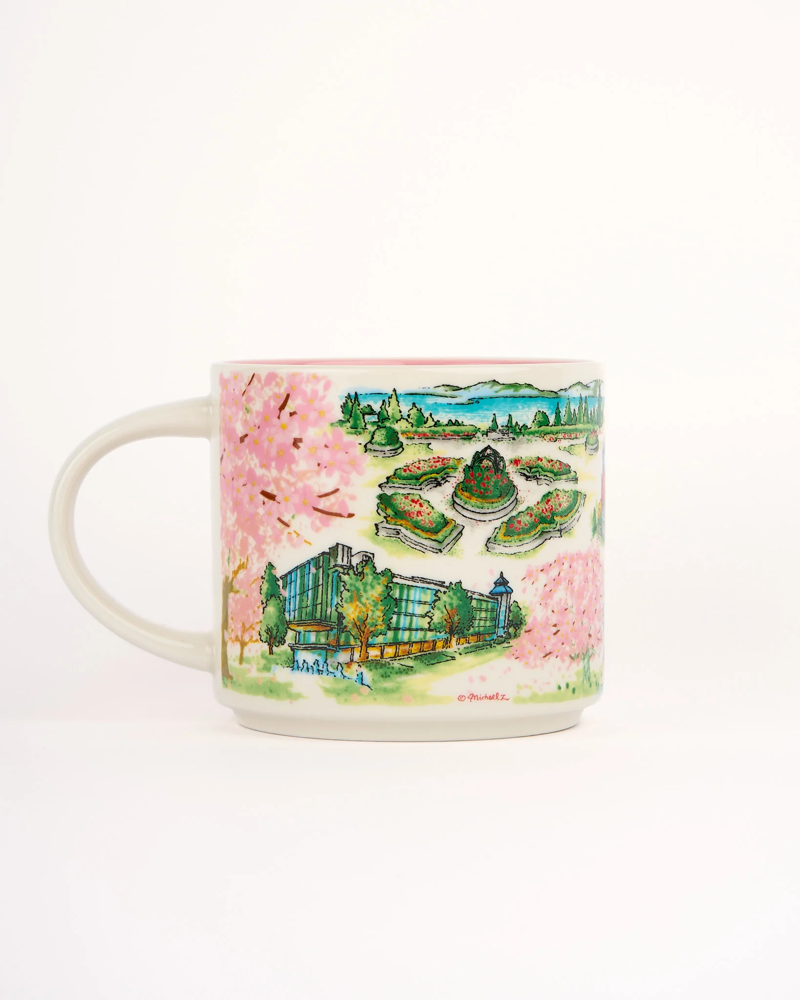 UBC Wayfinding Cherry Blossom Ceramic Mug - Image 3