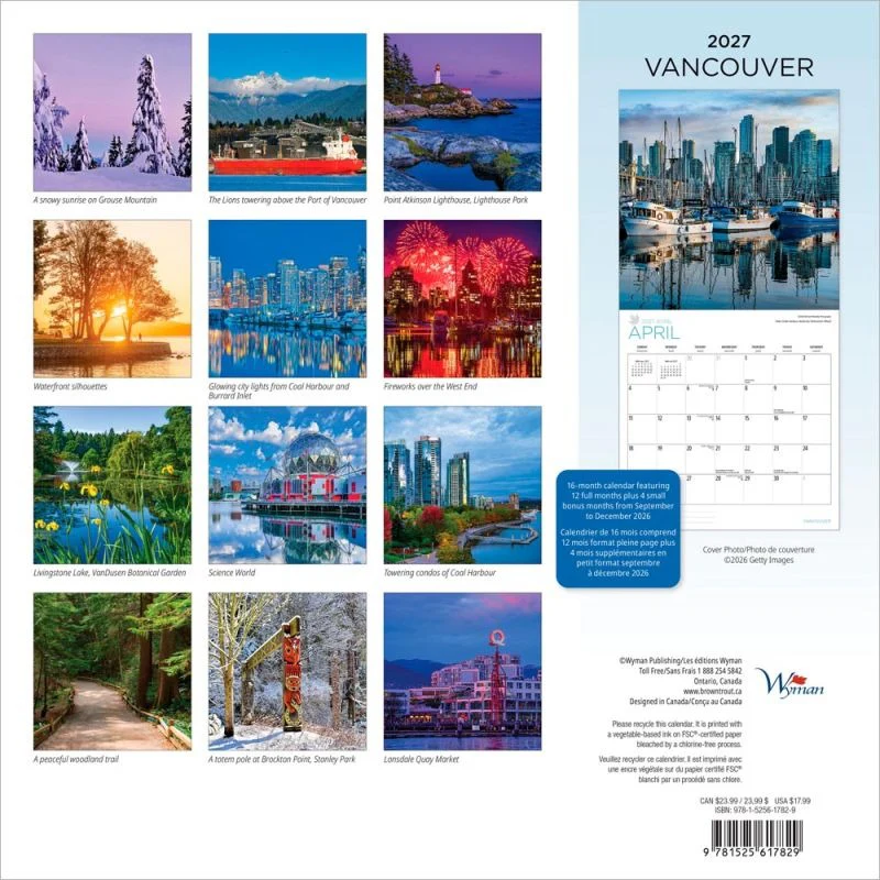 Vancouver 2027 Wall Calendar - Image 2