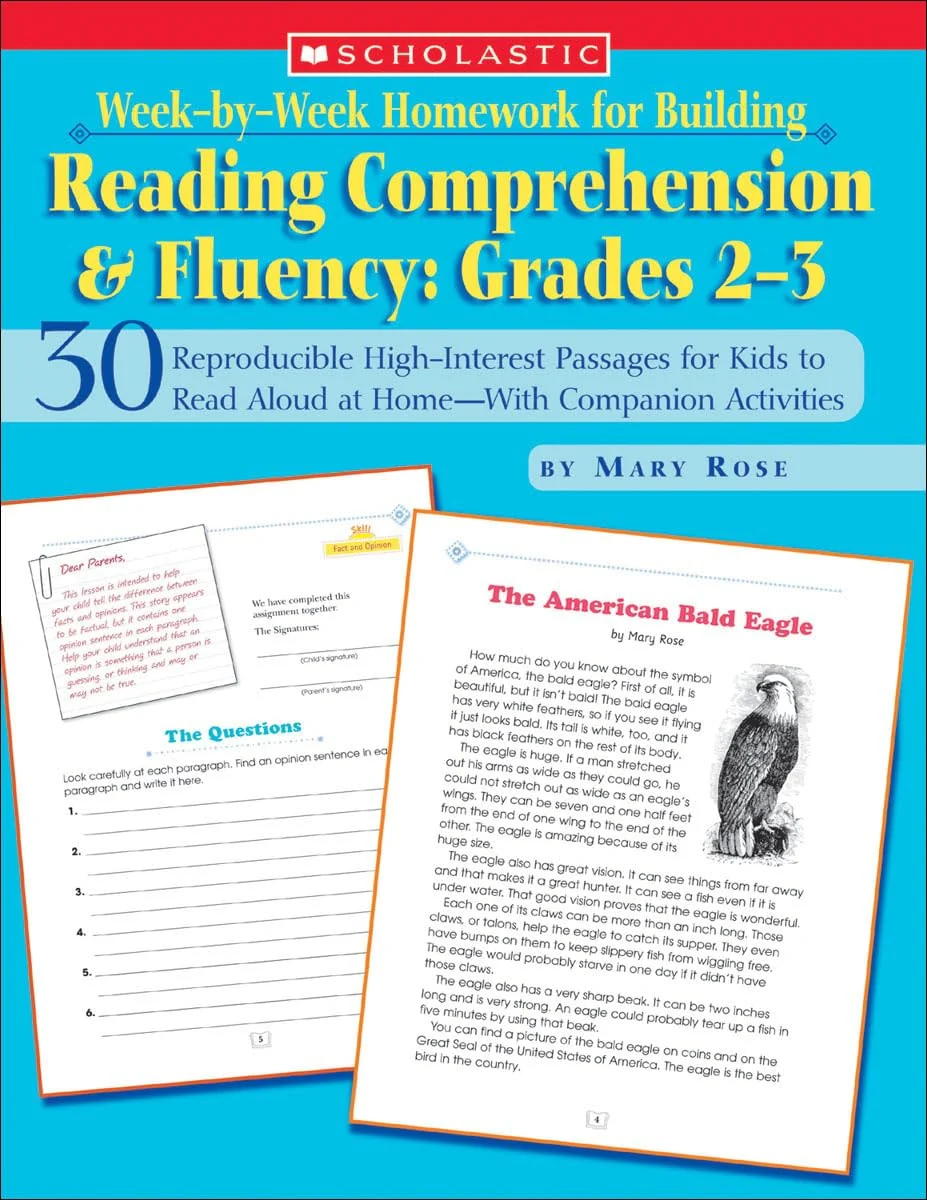Reading Comprehension and Fluency 30 Reproducible High-interest Passages for Kids to Read Aloud at Home - with Companion Activities. Grades 2-3