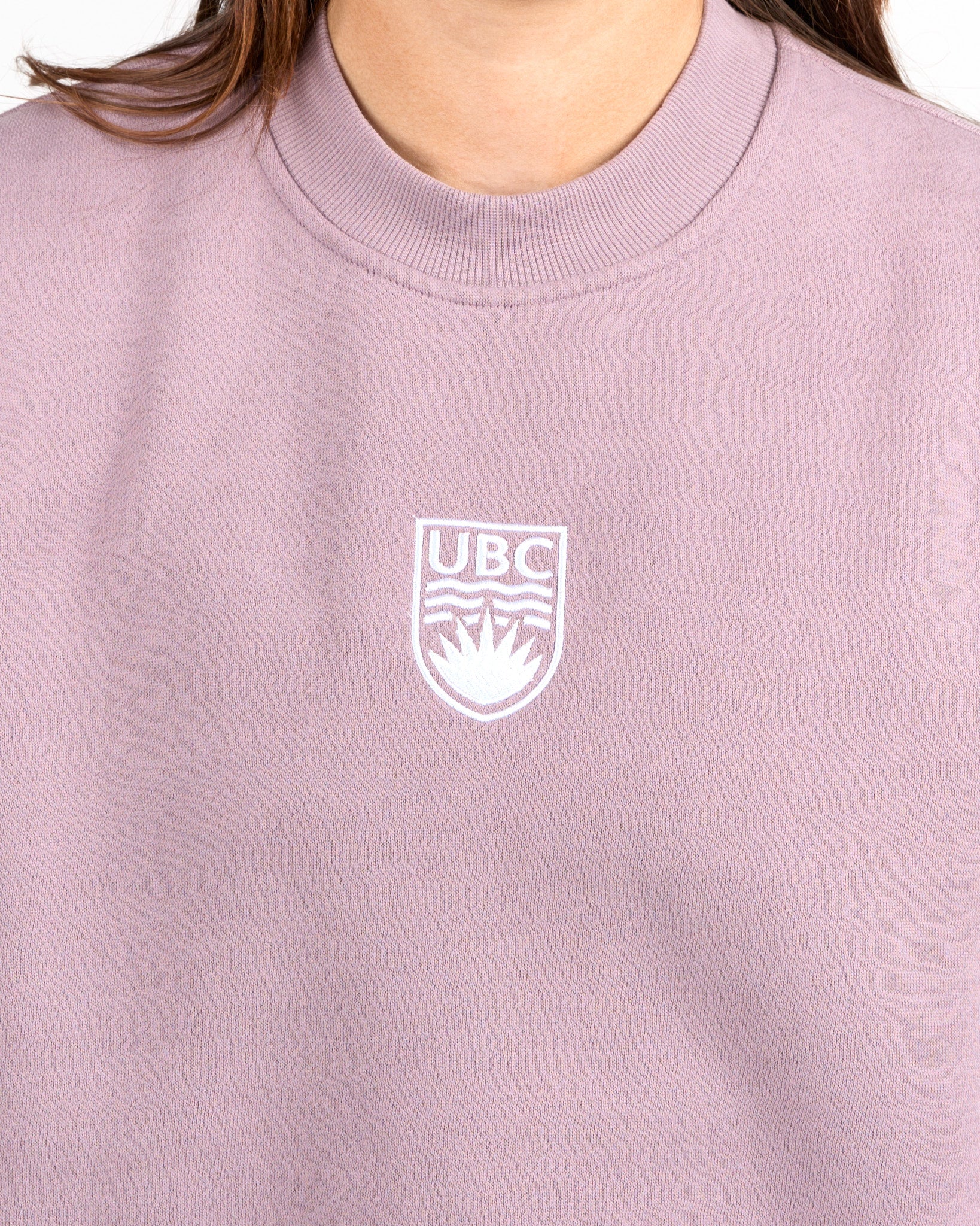 Womens Crest CC Steady State Oversized Crew - Lavender - Image 4