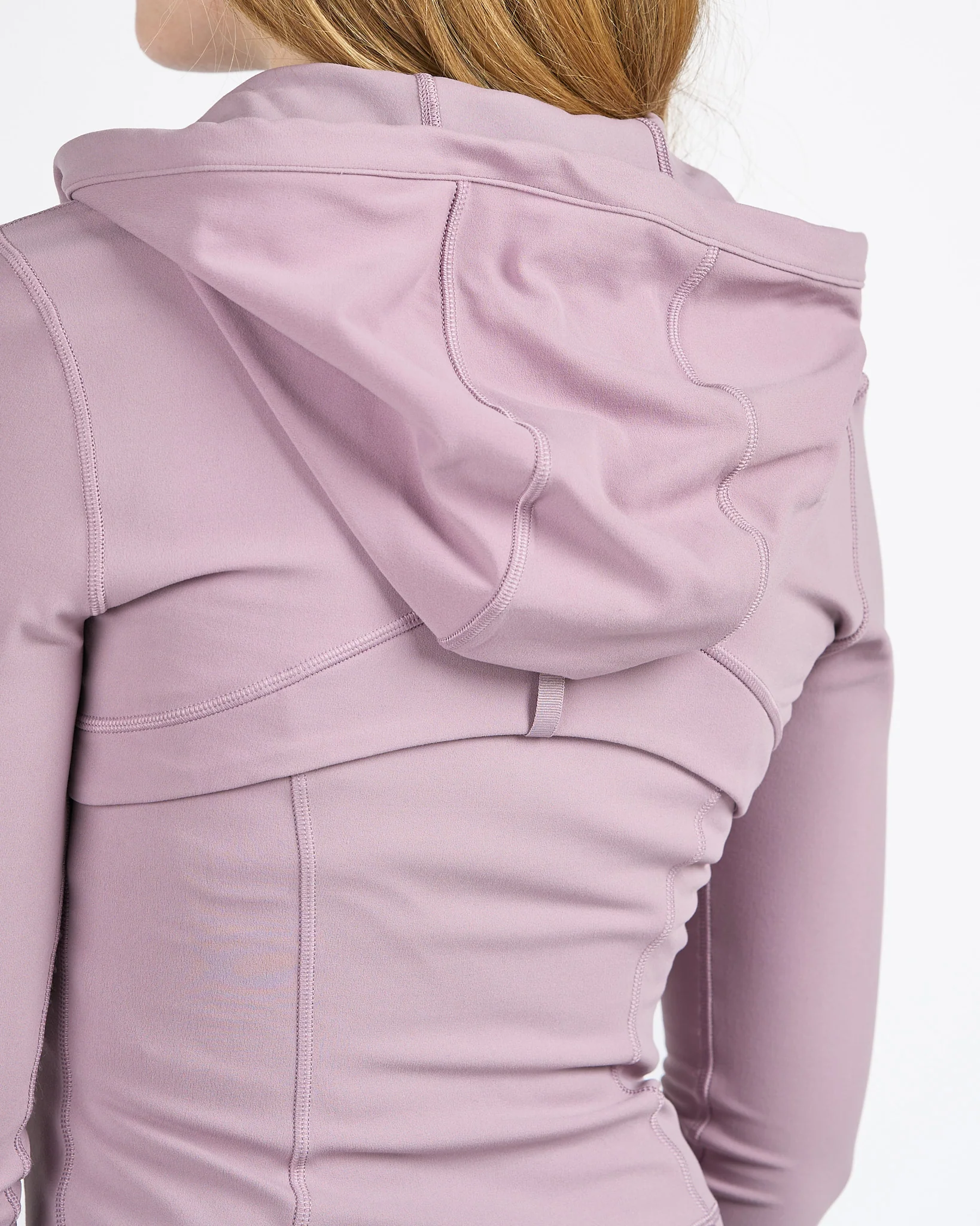 Womens Crest Cropped Define Hood Jacket Nulu - Lavender - Image 4