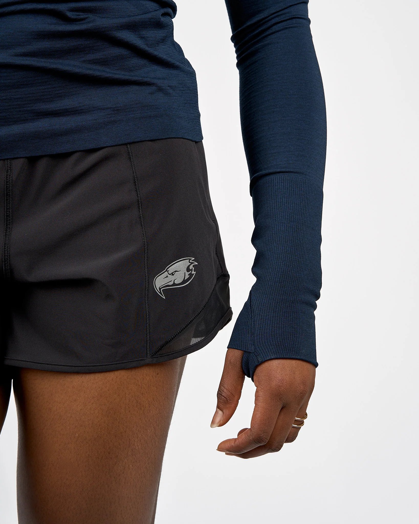 Womens Thunderbird Hotty Hot High-Rise Lined Short 4" - Black - Image 2