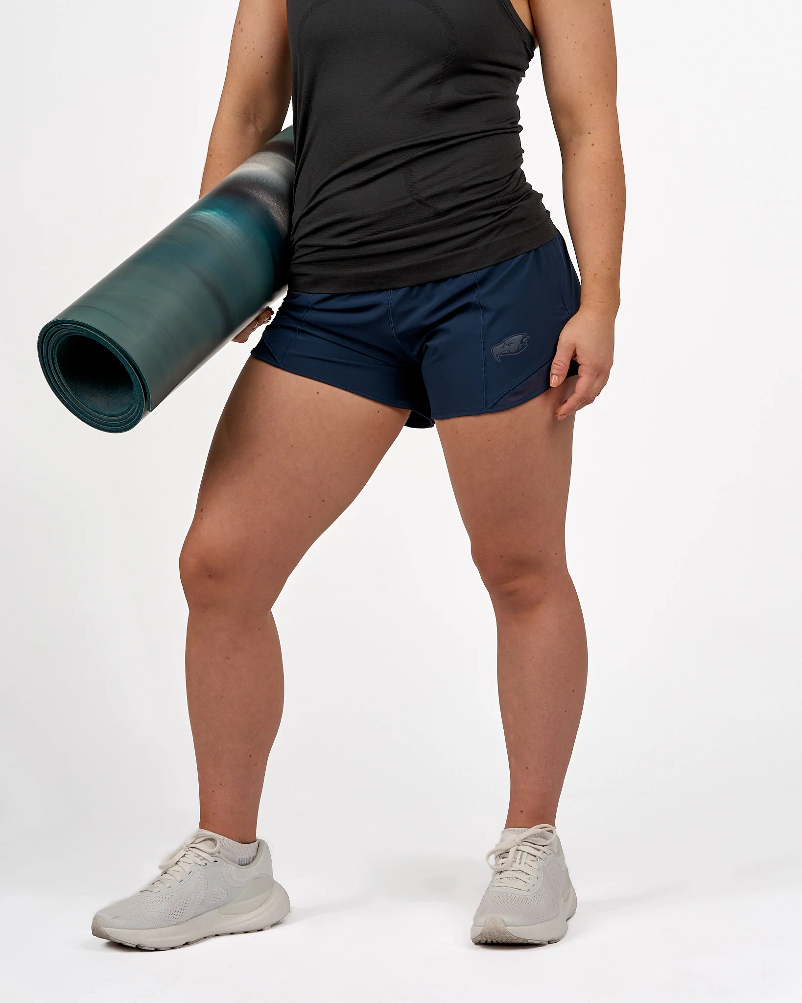 Womens Thunderbird Hotty Hot High-Rise Lined Short 4" - Navy