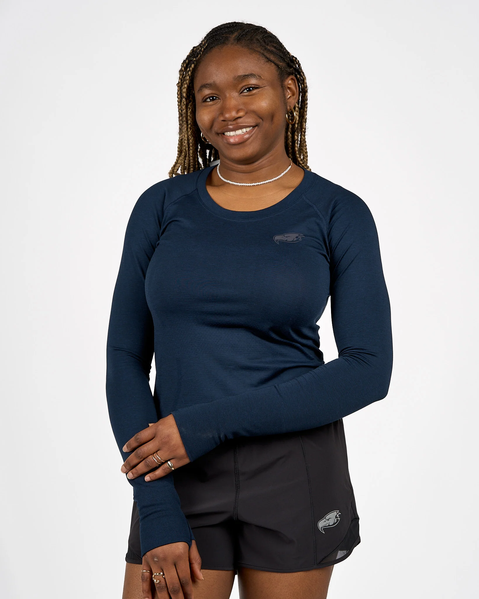 Womens Thunderbird Swiftly Tech Long Sleeve 2.0 - Navy