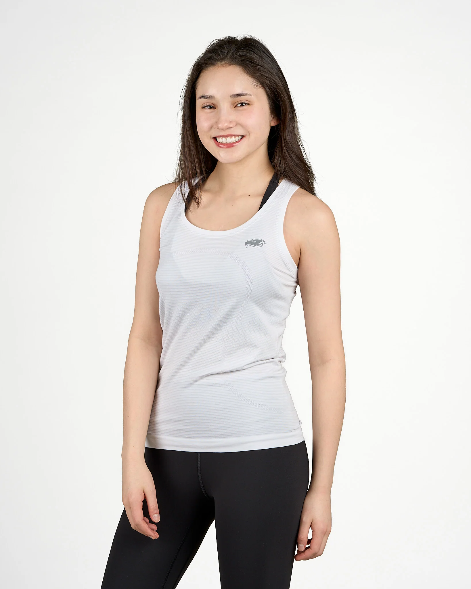 Womens Thunderbird Swiftly Tech Racerback Tank 2.0 - White