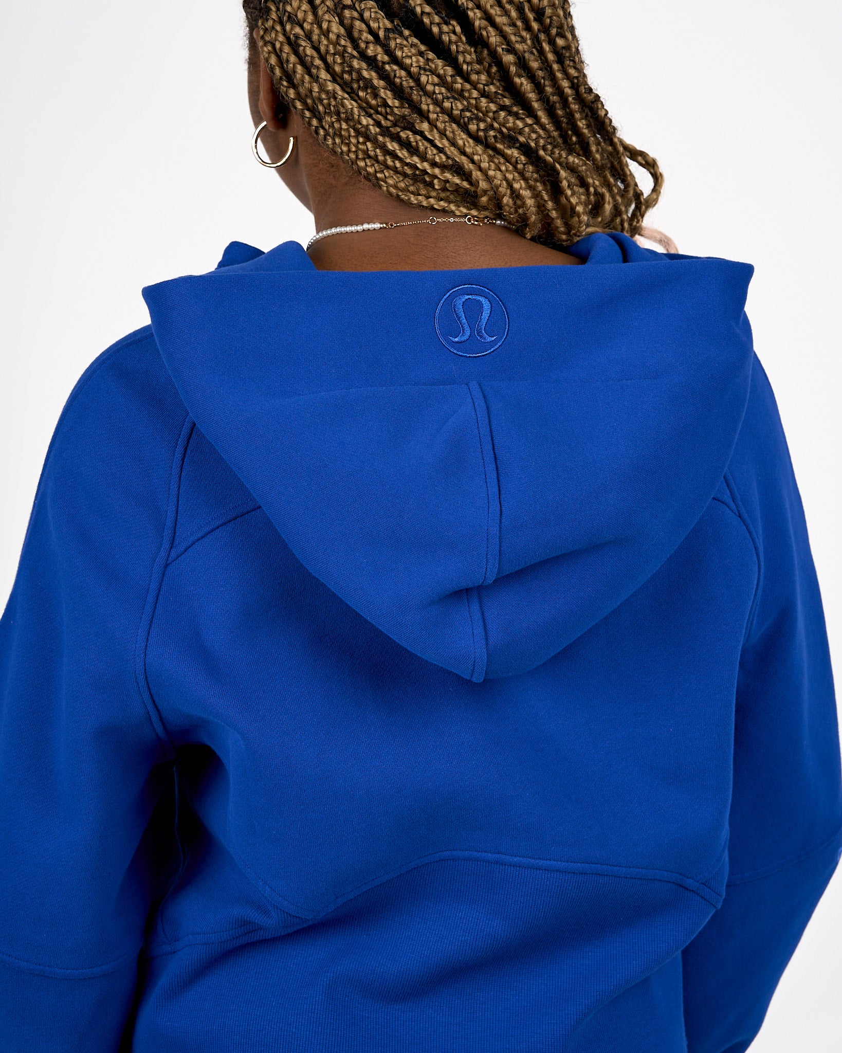 Womens UBCO Heat Scuba Oversized Half Zip Hoodie - Blue - Image 5