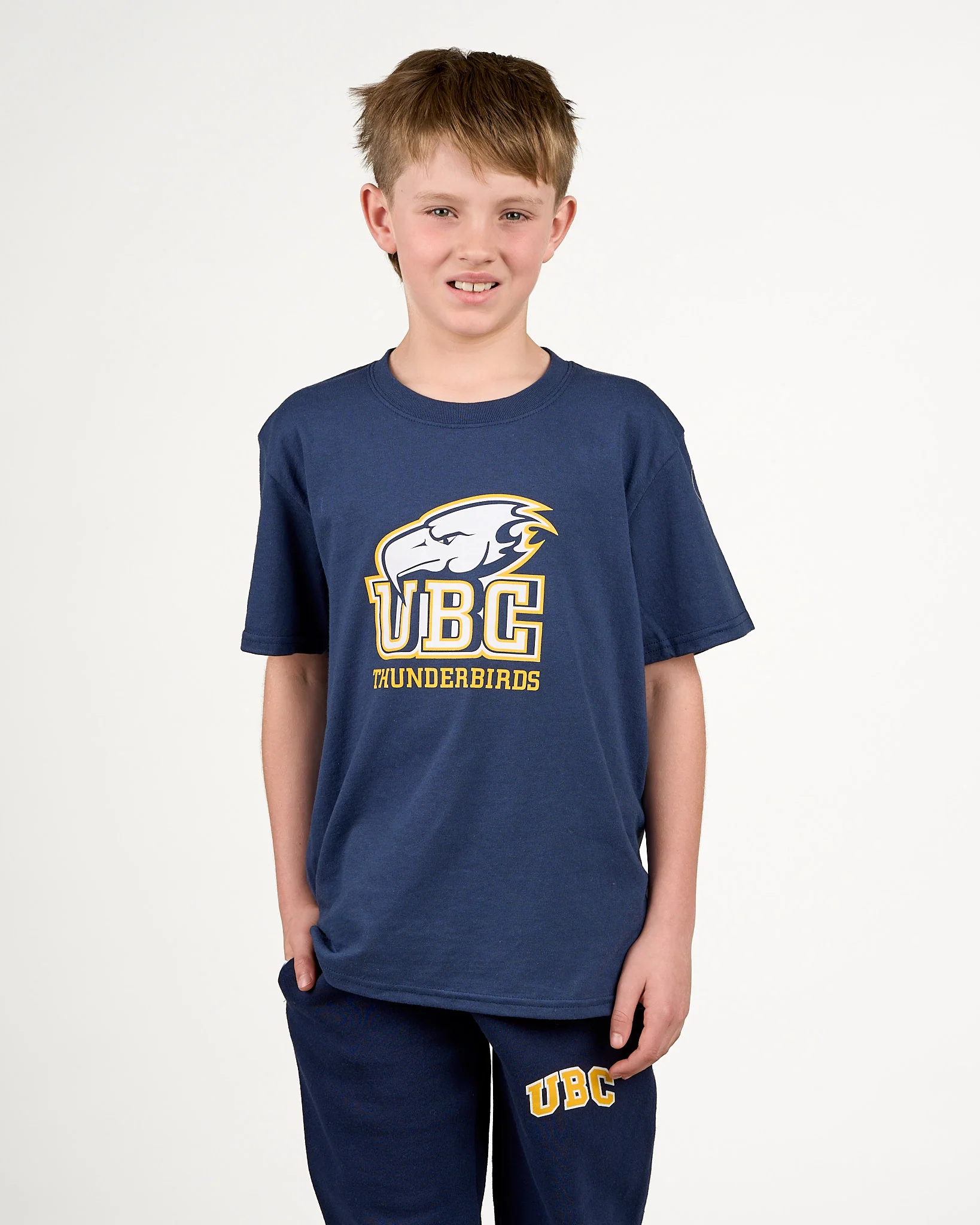 Youth Thunderbird T-Shirt - Navy - Image 3