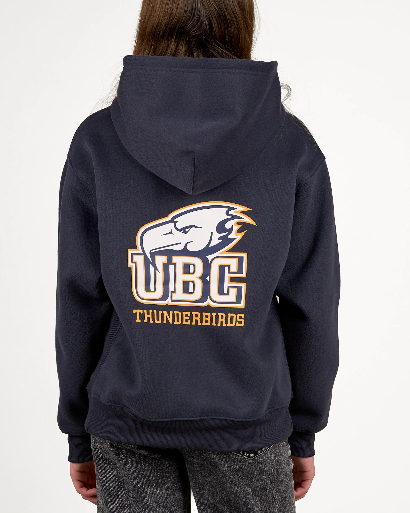 Youth Thunderbirds Oversized Hoodie - Navy - Image 5